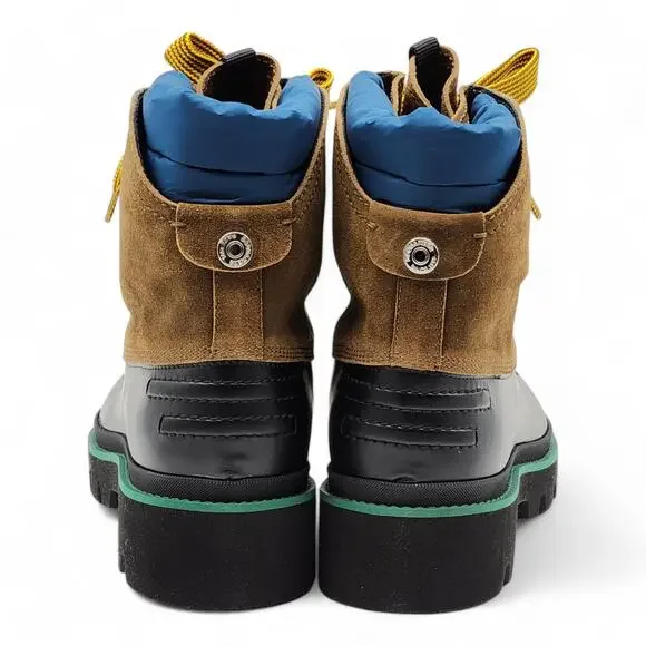 Dsquared2 Rubber and Leather Hiking Duck Boots Black 44 11US $1220